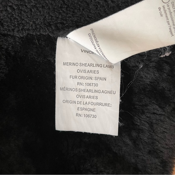 VINCE Hooded Shearling Coat - Picture 9 of 11